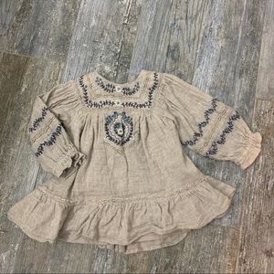 Zara embroidered dress